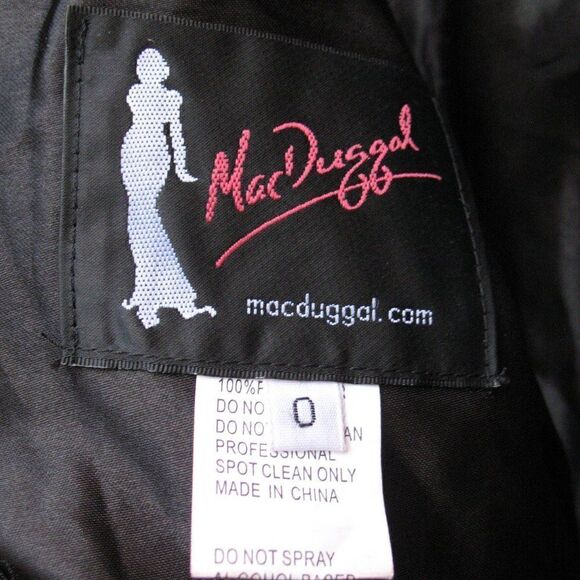 Mac Duggal Embellished Illusion Fit & Flare Dress 67007 Black - Picture 13 of 16